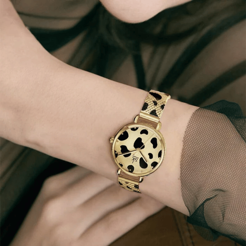 Relógio Feminino Leopard Print