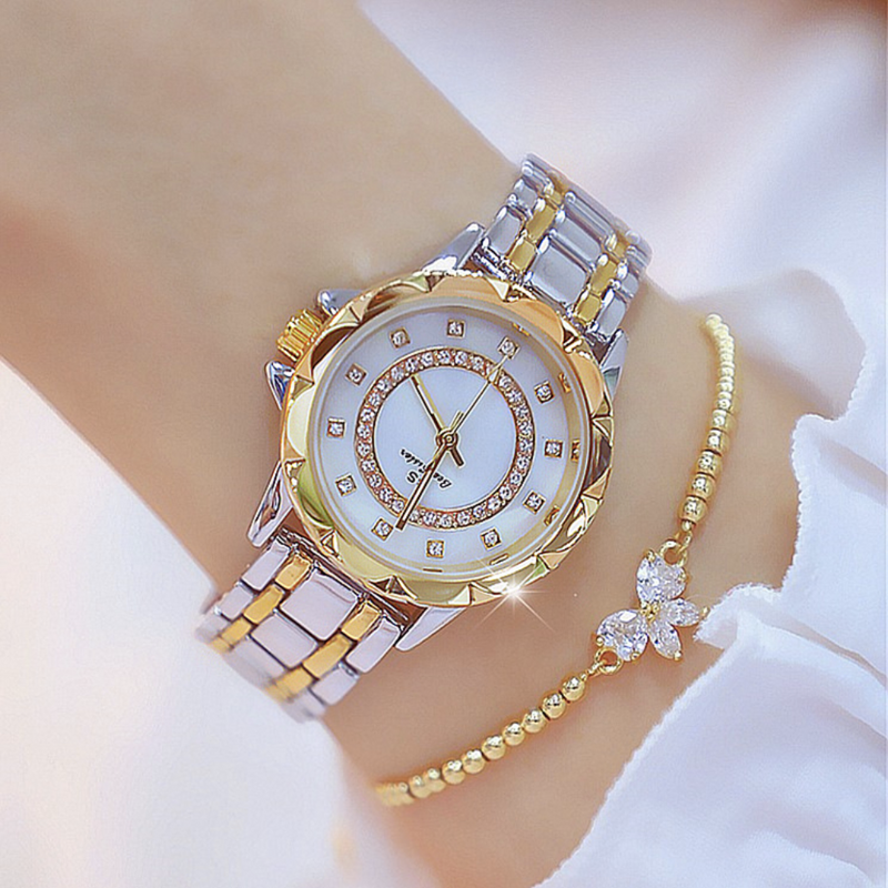Relógio Feminino Cravejado + Bracetele grátis
