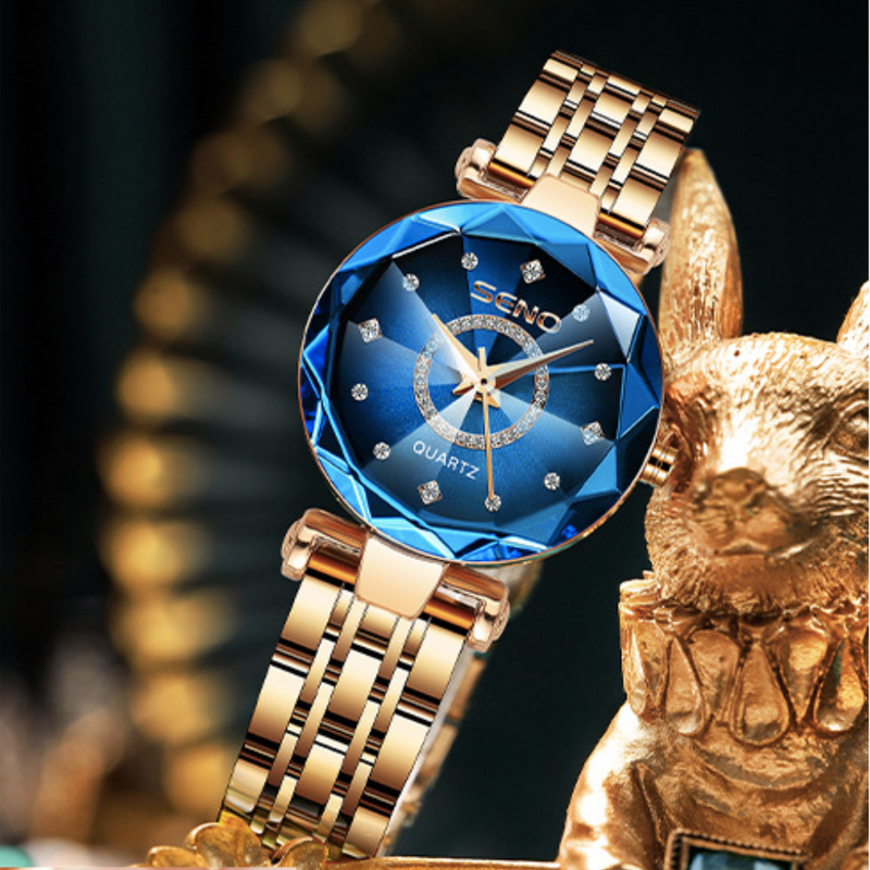 Relógio Feminino Diamond® + 2 Braceletes luxo de BRINDE